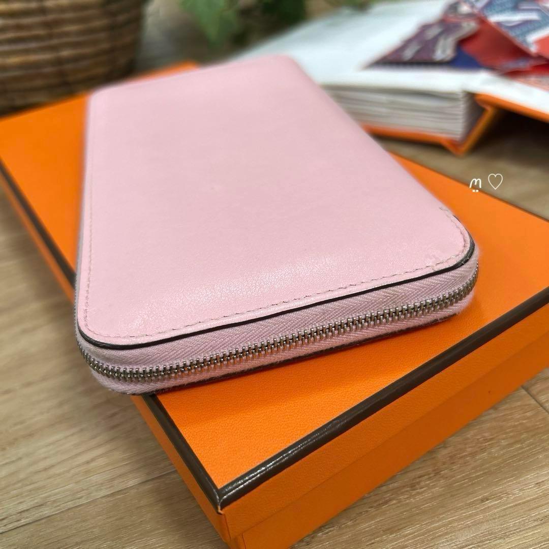 HERMES　エルメス　アザップロング　レザー長財布　ローズサクラ　スイフト