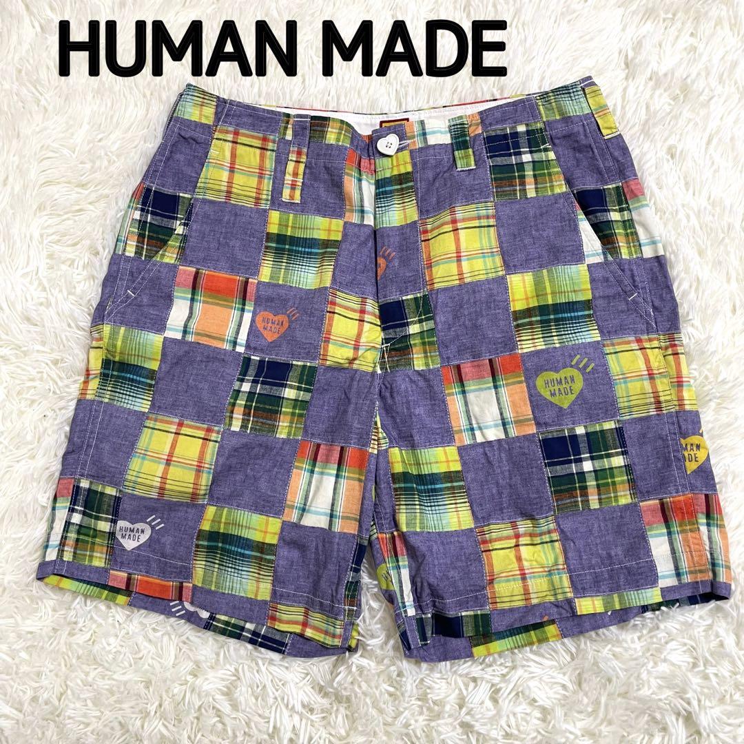 美品】ヒューマンメイド ショートパンツ パッチワーク マルチ