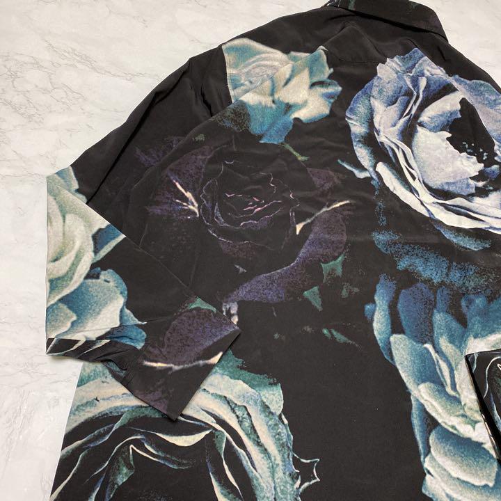 ラッドミュージシャン ladmusician 柄シャツ 花柄 総柄 ポリシャツ www
