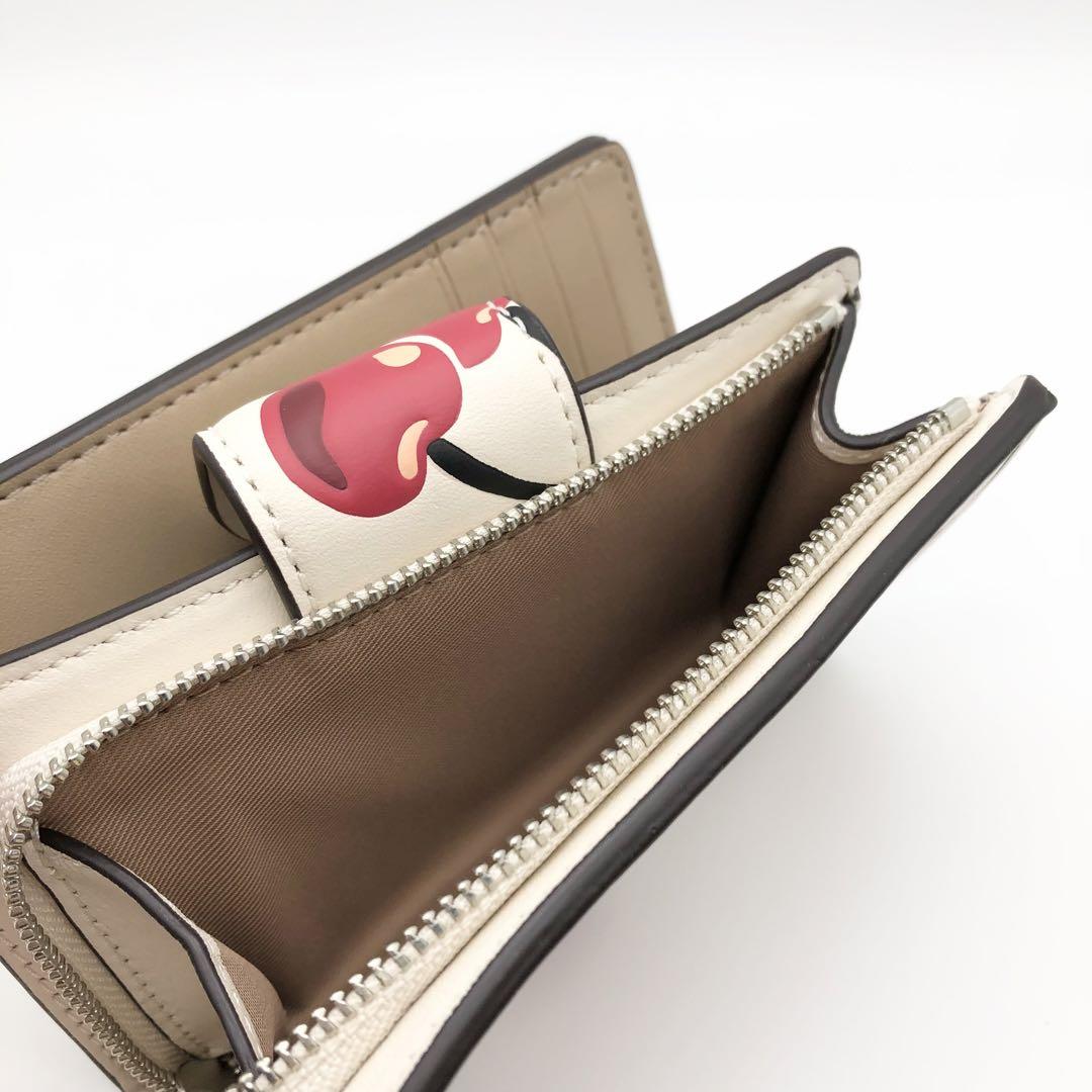 国内発送 COACH ミディアム コーナージップ ウォレット チェリー COACH コーチ ☆COACH☆ 財布 ミディアム コーナー ジップ