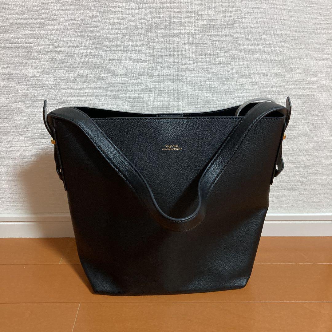 宅配便配送トートバッグ 23区 ブラックとグレー トートバッグ ...