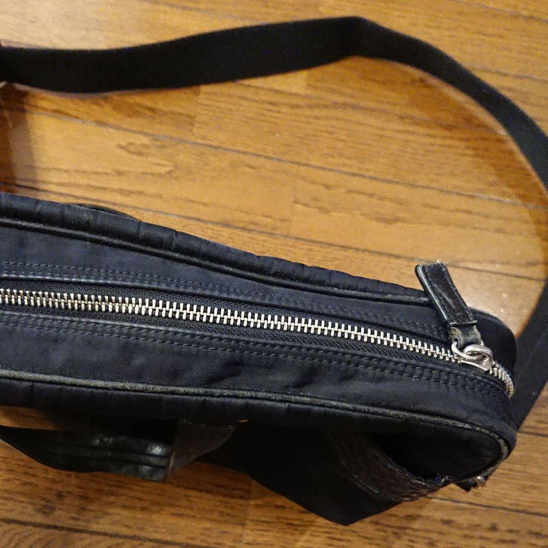 COACH　ブラック 型押しナイロン トートバッグ　ビジネスバッグ