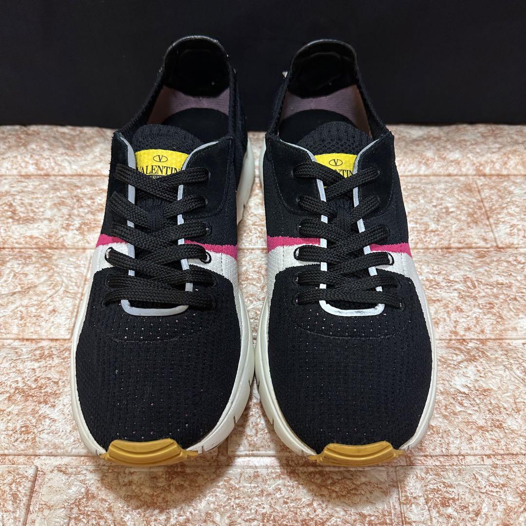 VALENTINO GARAVANI ニット スタッズ スニーカー