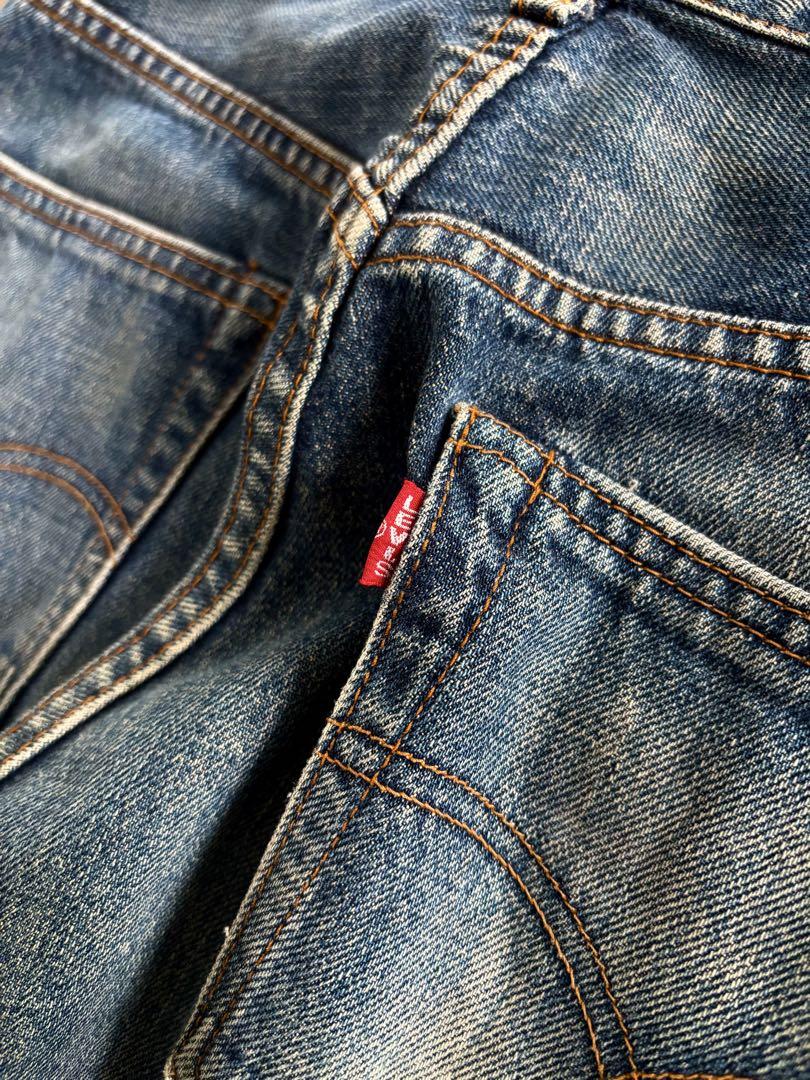 Levis/90s後期 502XX コーンミルズ 丈上げ無 ビッグE 赤耳W31
