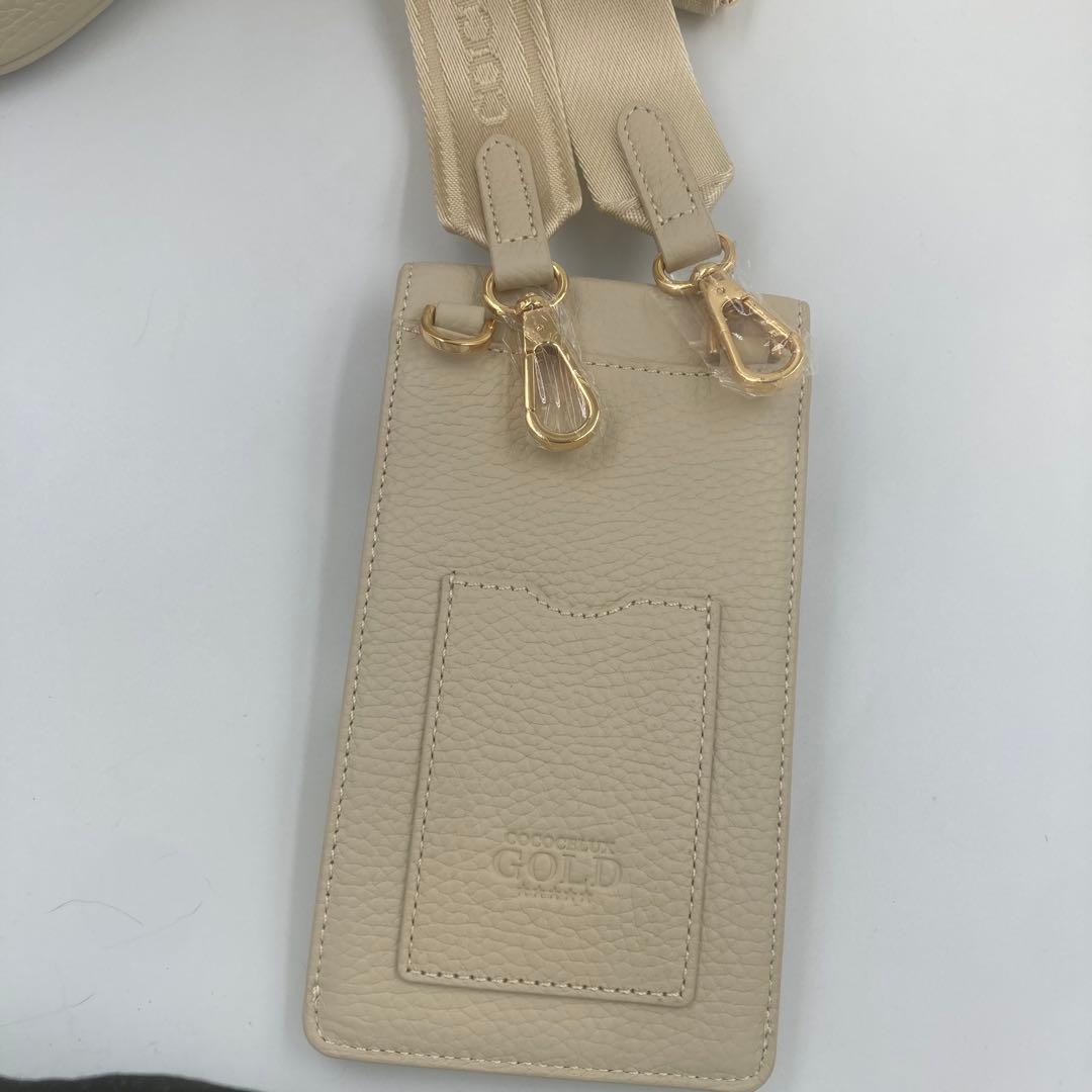 未使用】COCOCELUX GOLD 3way オーバルバッグ ホワイト系