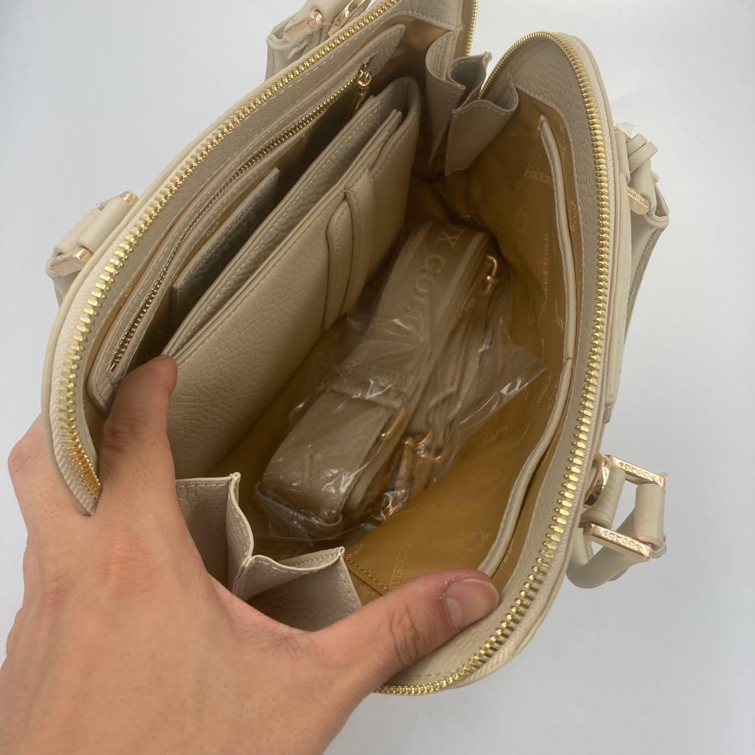 未使用】COCOCELUX GOLD 3way オーバルバッグ ホワイト系