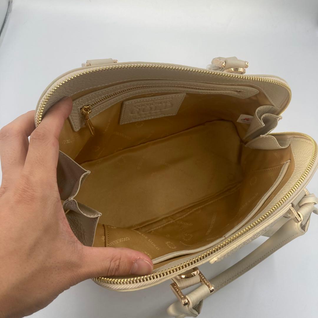 未使用】COCOCELUX GOLD 3way オーバルバッグ ホワイト系