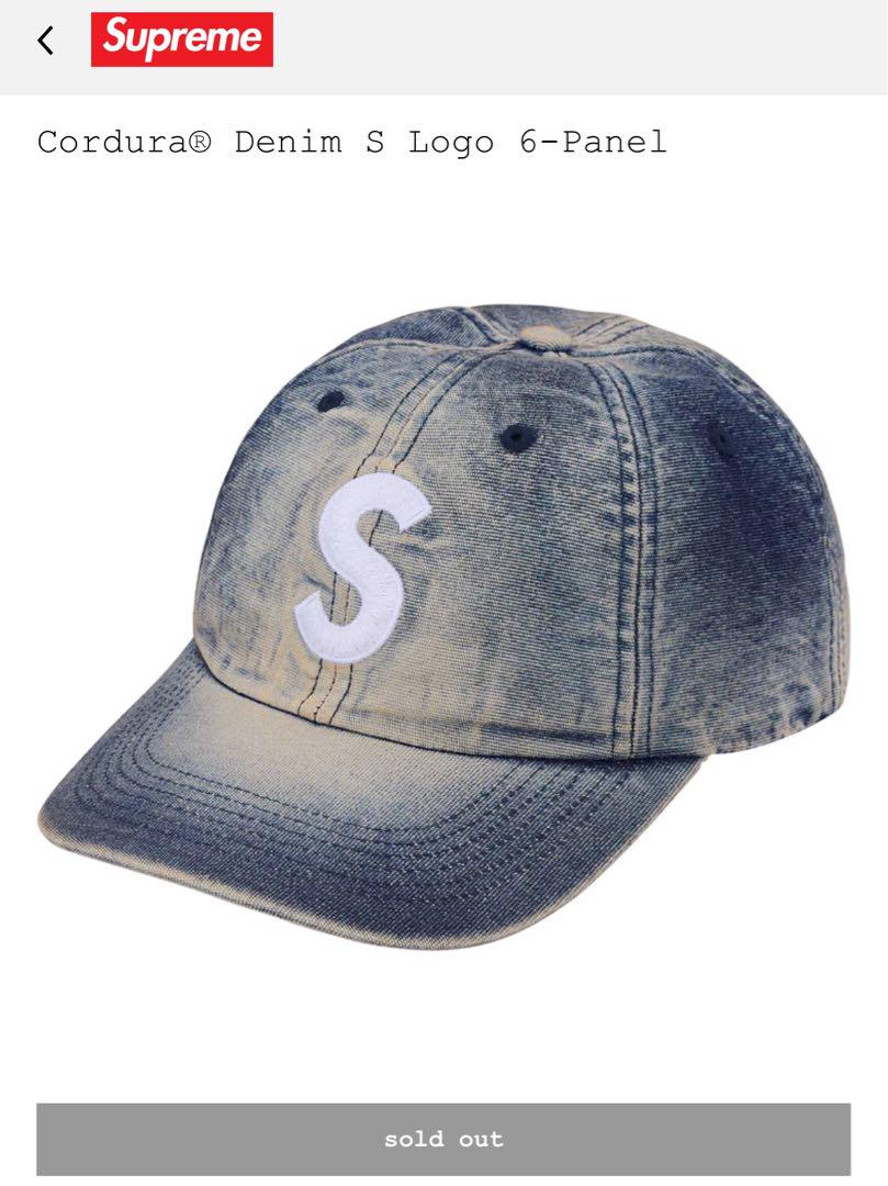 Supreme Cordura®Denim S Logo 6-Panel Cap