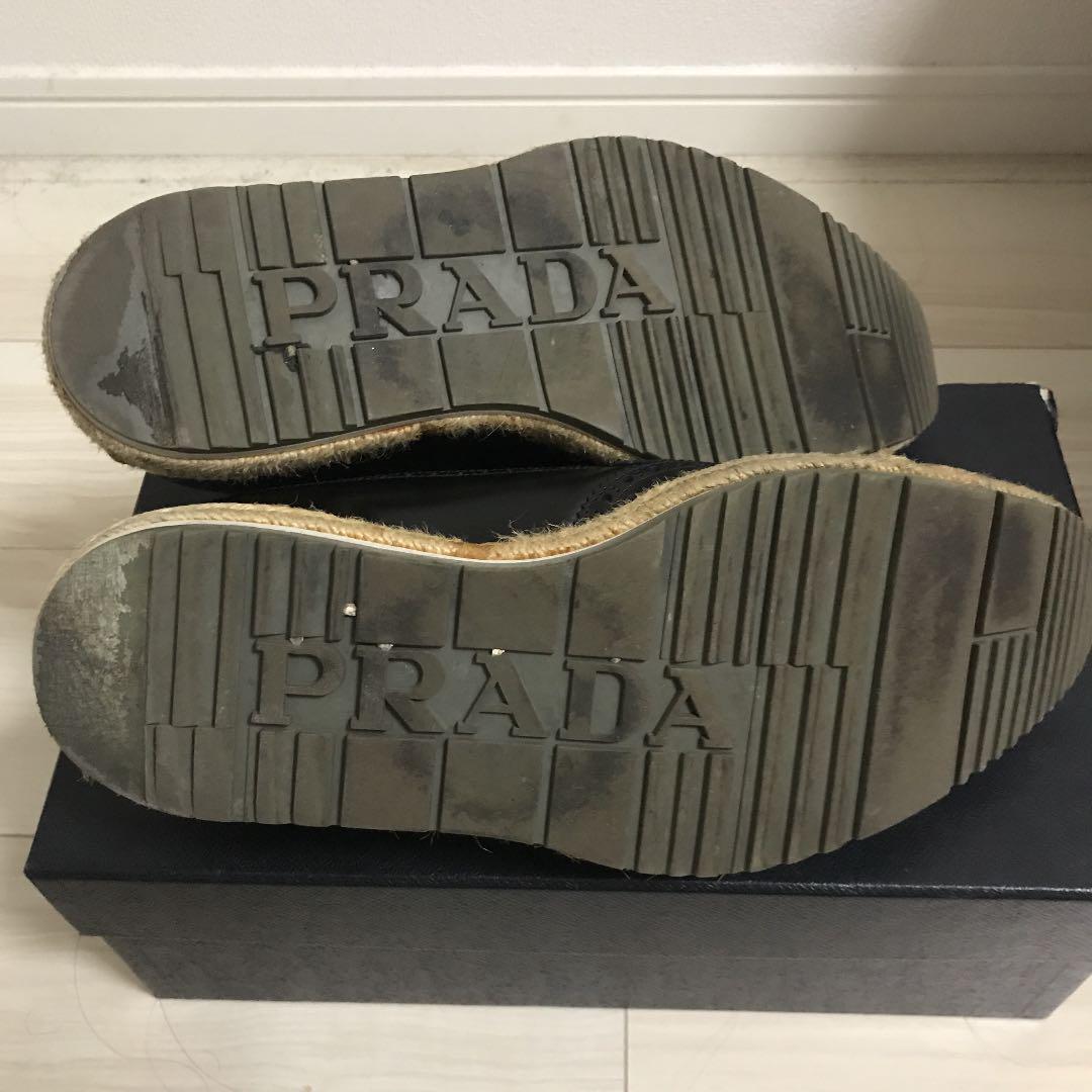 VIPSALE【PRADA】リナイロンエスパドリーユ 国内初の直営店 中古・古着通販】PRADA (プラダ) エスパドリーユ