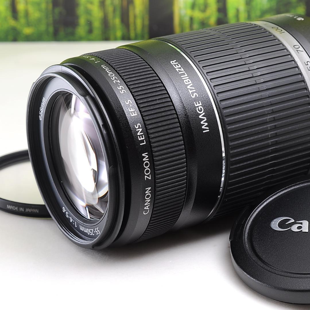 Canon EF-S 55-250mm★手ブレ補正つき望遠レンズ☆4088-1