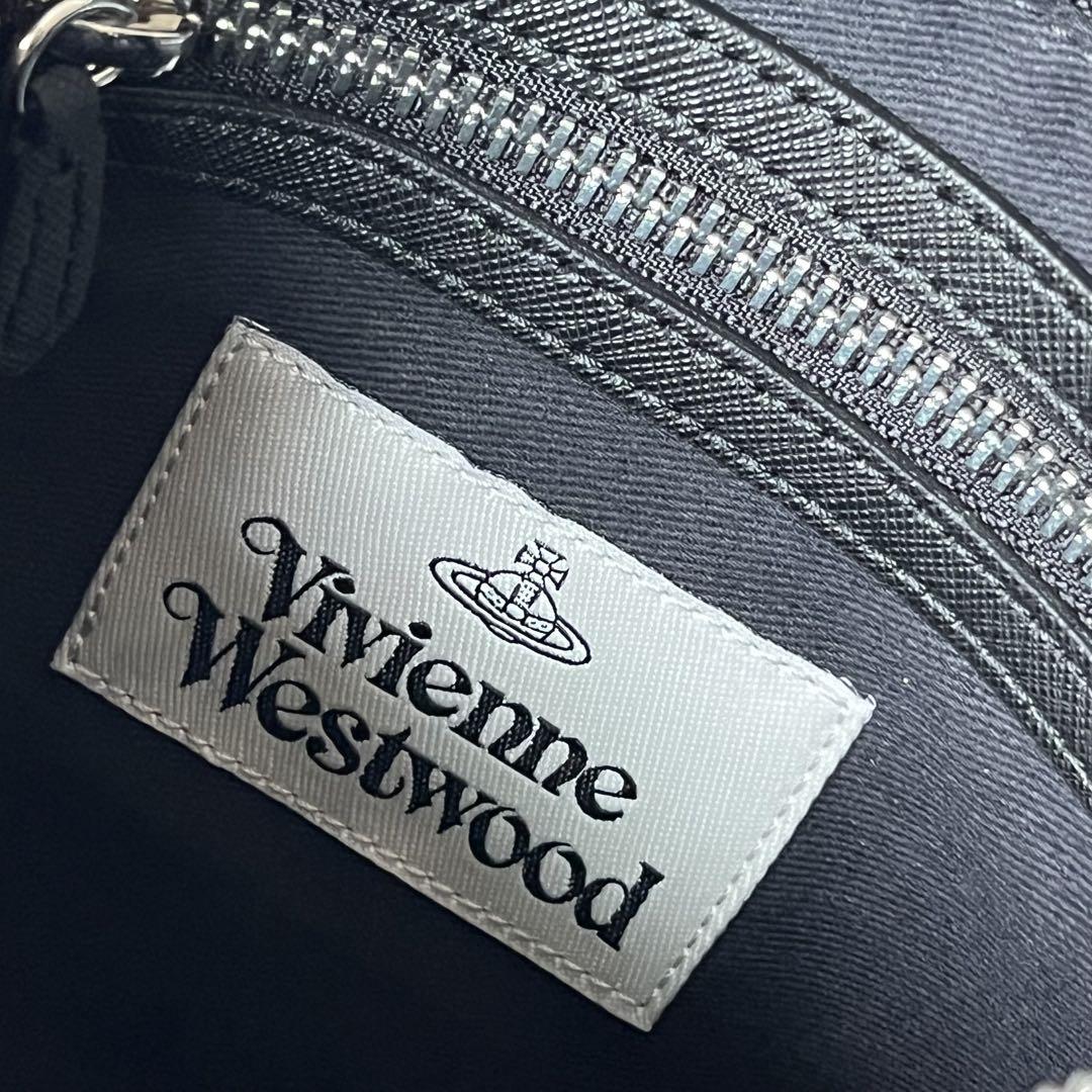 新品*VivienneWestwood *ブラックサフィアーノ ショルダーバッグ