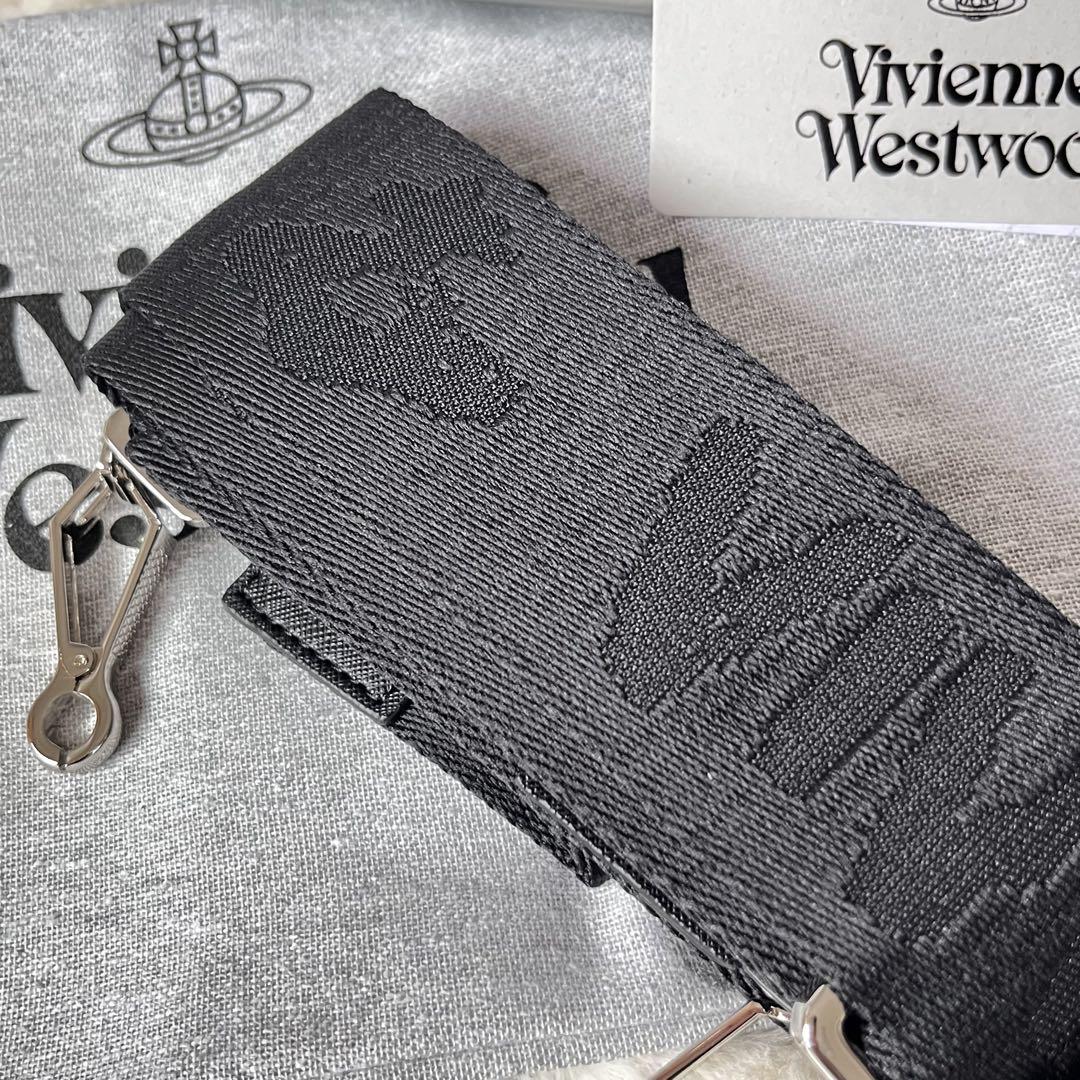 新品*VivienneWestwood *ブラックサフィアーノ ショルダーバッグ