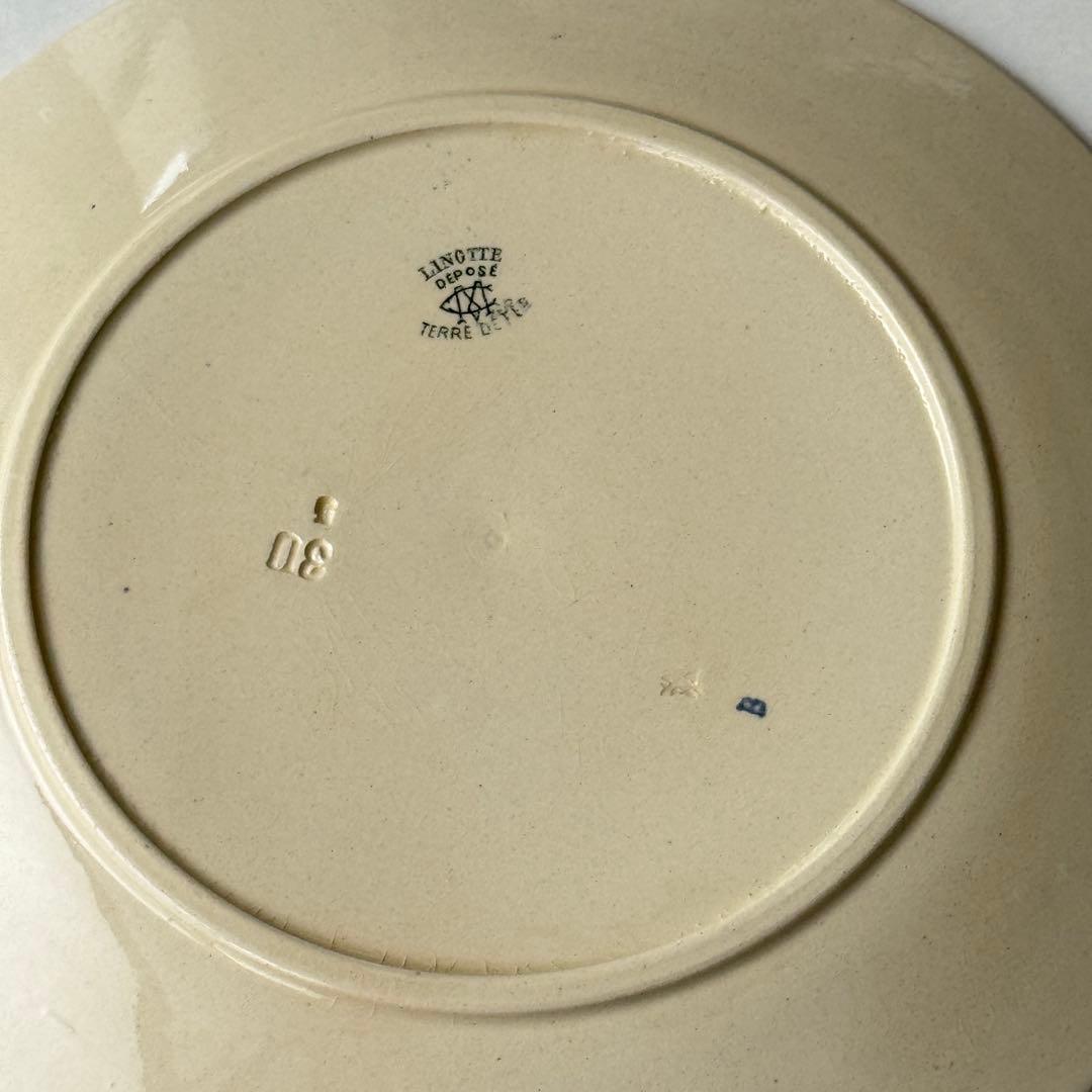 ④ フランスアンティーク クレイユモントロー リノット Limotte グリーン ④ フランスアンティーク クレイユモントロー リノット Limotte グリーン