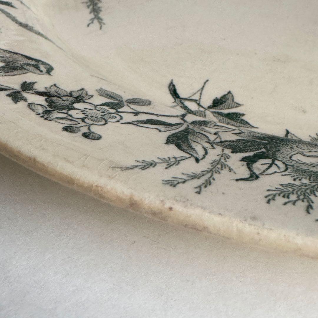 ④ フランスアンティーク クレイユモントロー リノット Limotte グリーン ④ フランスアンティーク クレイユモントロー リノット Limotte グリーン