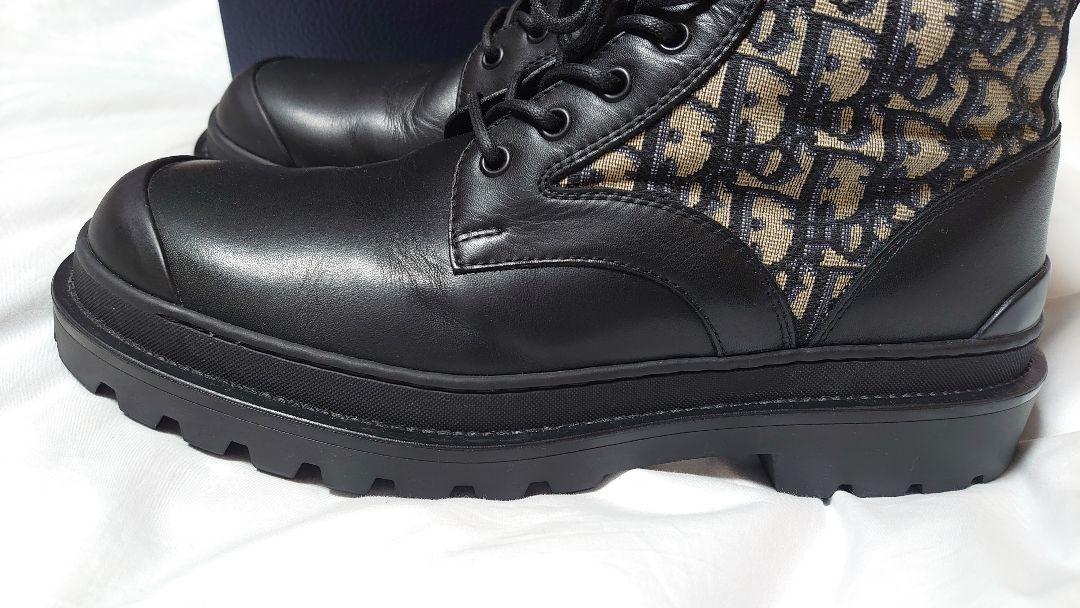 DIOR×STUSSY  オブリークエクスプローラーレザーブーツ