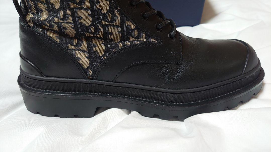 DIOR×STUSSY  オブリークエクスプローラーレザーブーツ