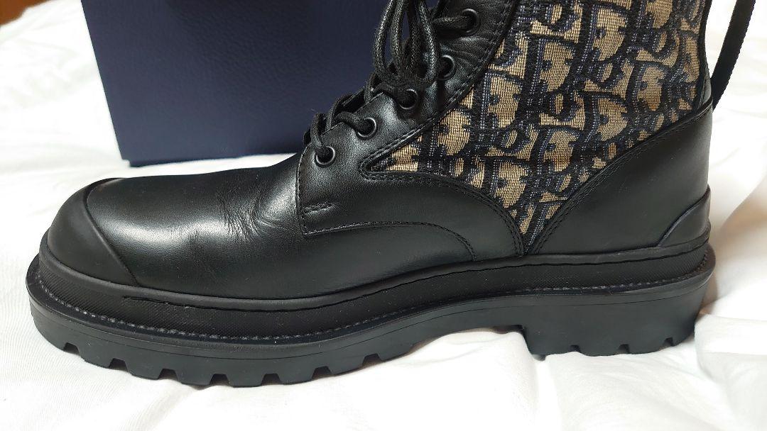 DIOR×STUSSY  オブリークエクスプローラーレザーブーツ