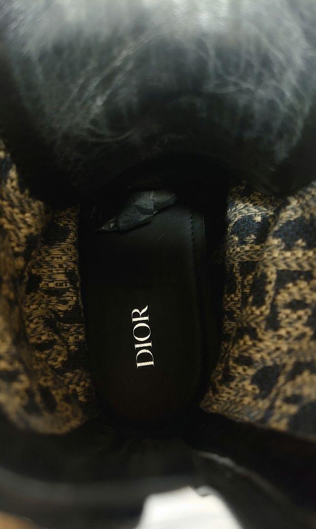 DIOR×STUSSY  オブリークエクスプローラーレザーブーツ