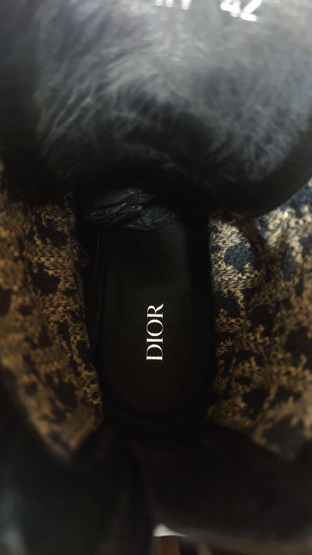 DIOR×STUSSY  オブリークエクスプローラーレザーブーツ