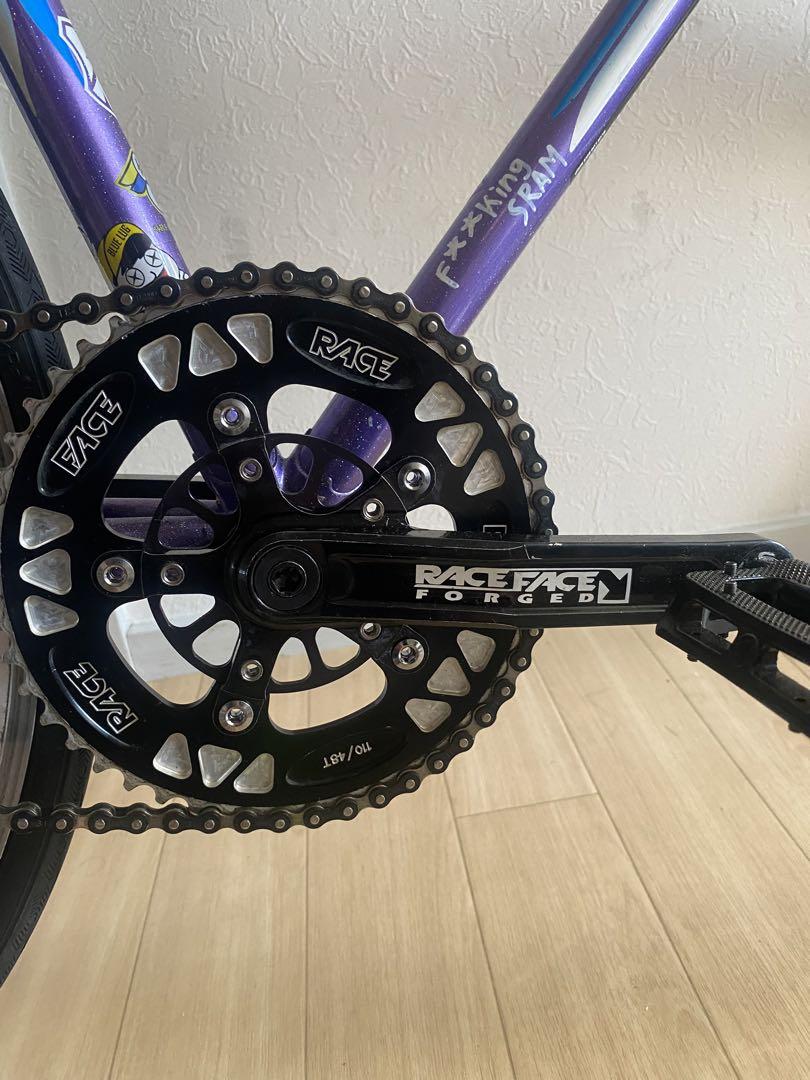 希少TNT クランクセット 175mm 青ヴィンテージMTB 希少クランク】RACE FACE FORGED 165mm ピスト mtb - メルカリ