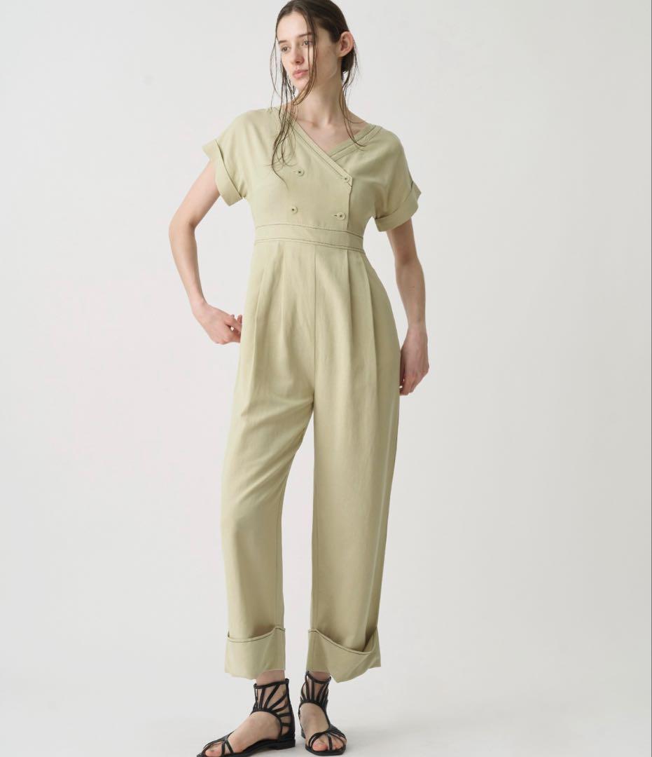 WILLFULLY rollup linen kaftan all-in-one