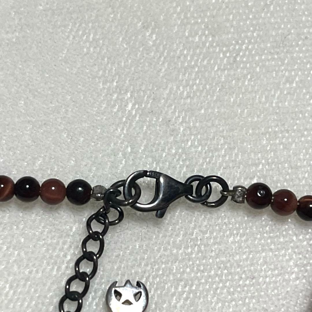 CRESCENT LUNA ネックレス SILVER 925 レッドタイガーアイ タイガーアイ