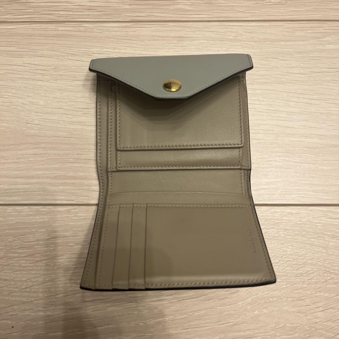 CELINE 三つ折り財布 グレー/イエロー