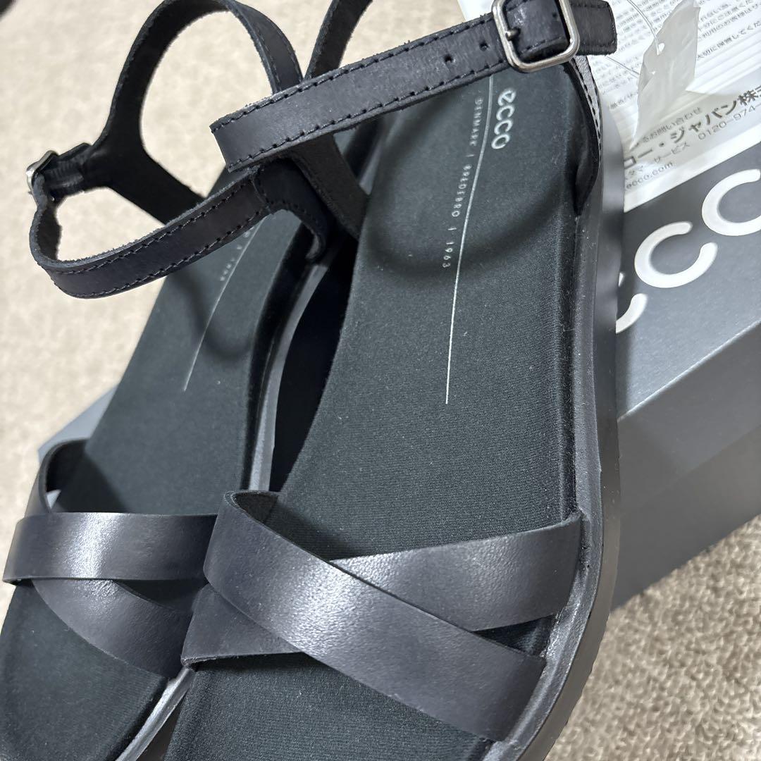 【新品】ECCO 本革 上質 ストラップサンダル コンフォートサンダル 完売品