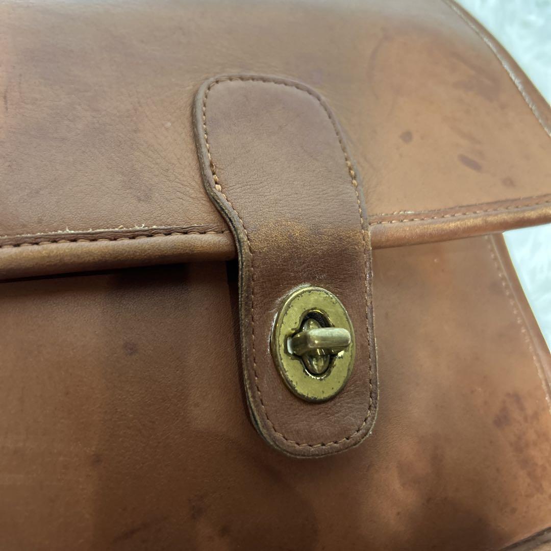 【美品】COACH ビジネスバッグ 2way 大容量 90s レザー ブラウン