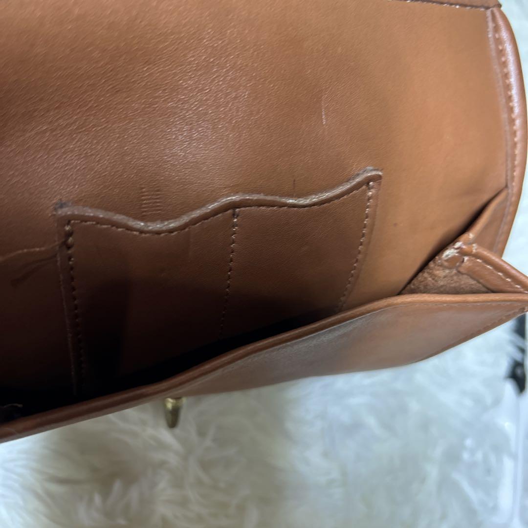 【美品】COACH ビジネスバッグ 2way 大容量 90s レザー ブラウン