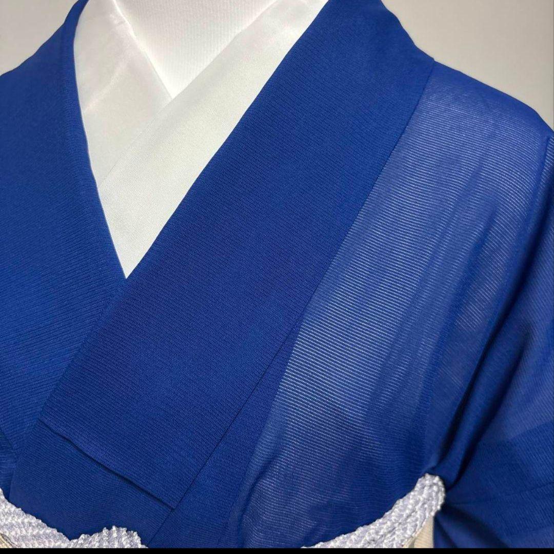 絽　色無地　洗える着物単品　未使用近い美品　薄物　化繊　夏着物