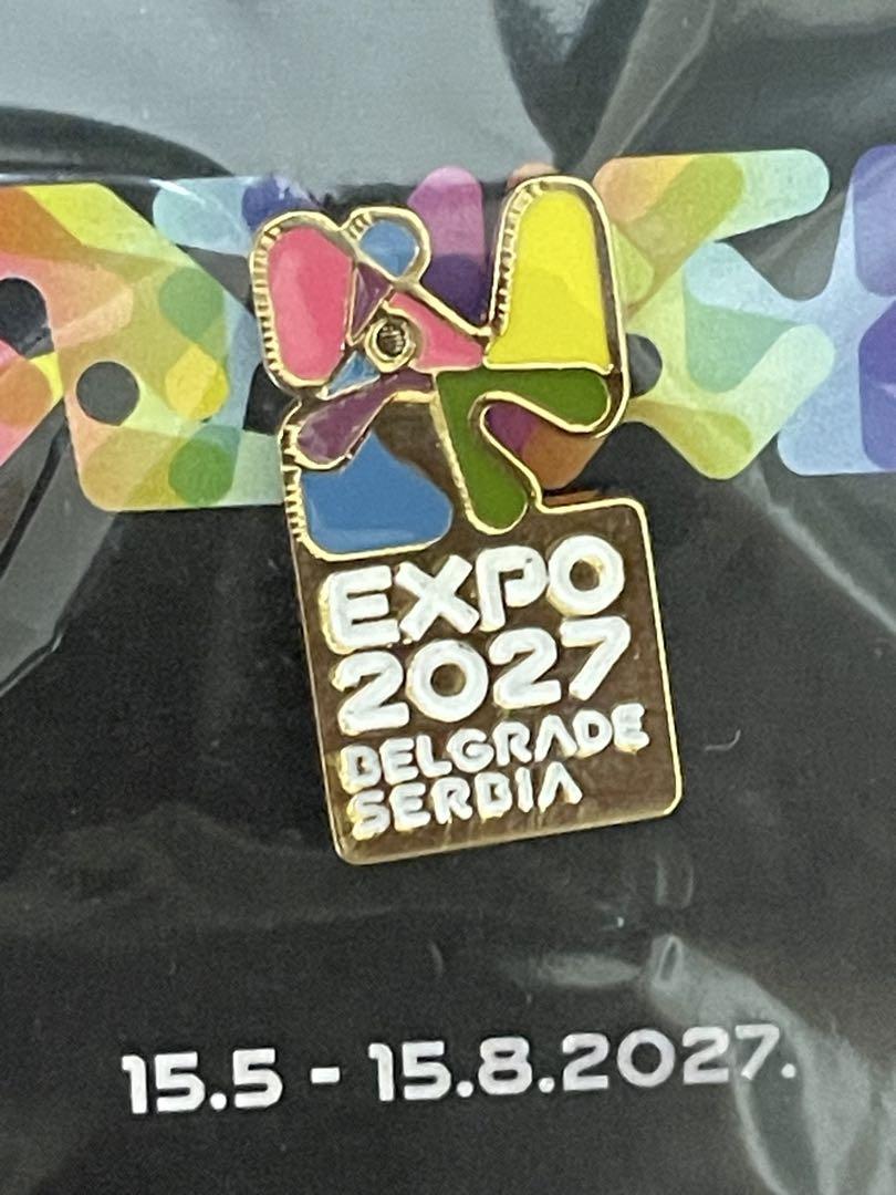 EXPO2027 セルビア万博 ピンバッジ【銀】 - メルカリ