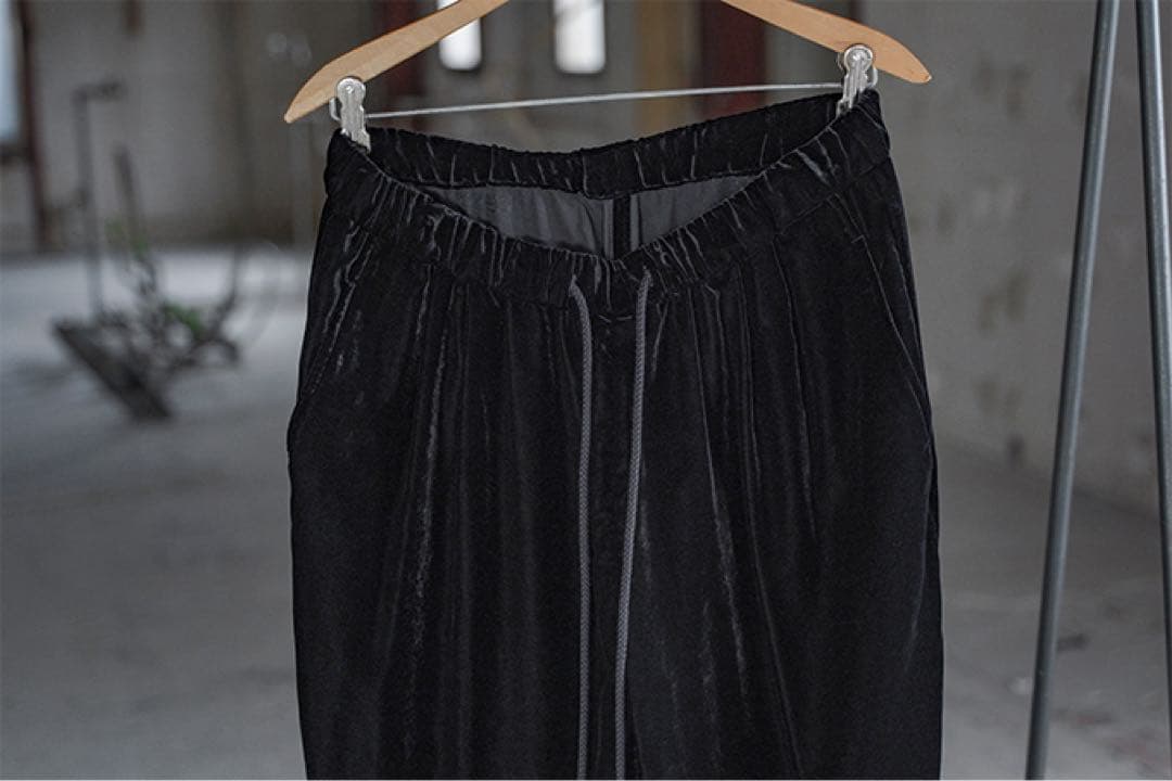 WIRROW VELVET DRAWSTRING PANTS WIRROW VELVET DRAWSTRING PANTS