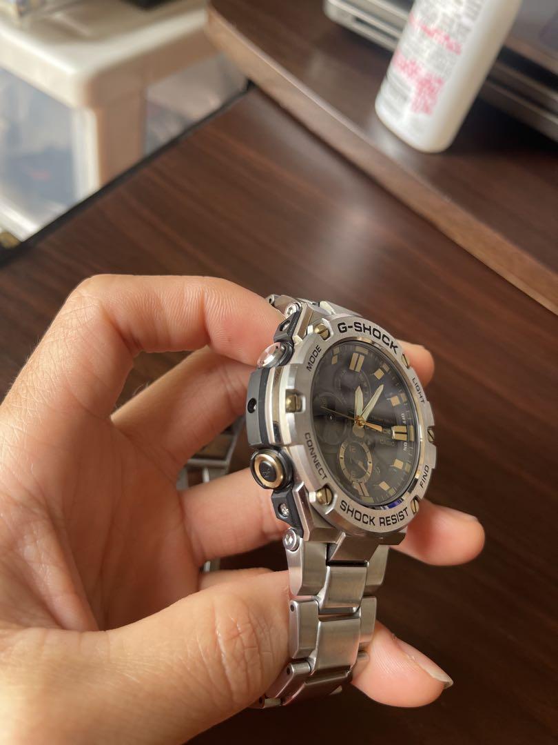 G-SHOCK GST-B100 シルバー/ブラック 腕時計