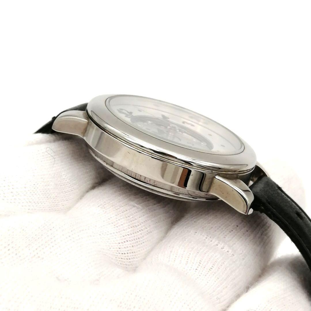 稼働✨アニエスベー　腕時計　スケルトン　自動巻き　服部SEIKO　ロゴ　ボーイズ