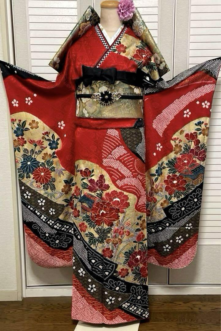 振袖フルセット 金彩