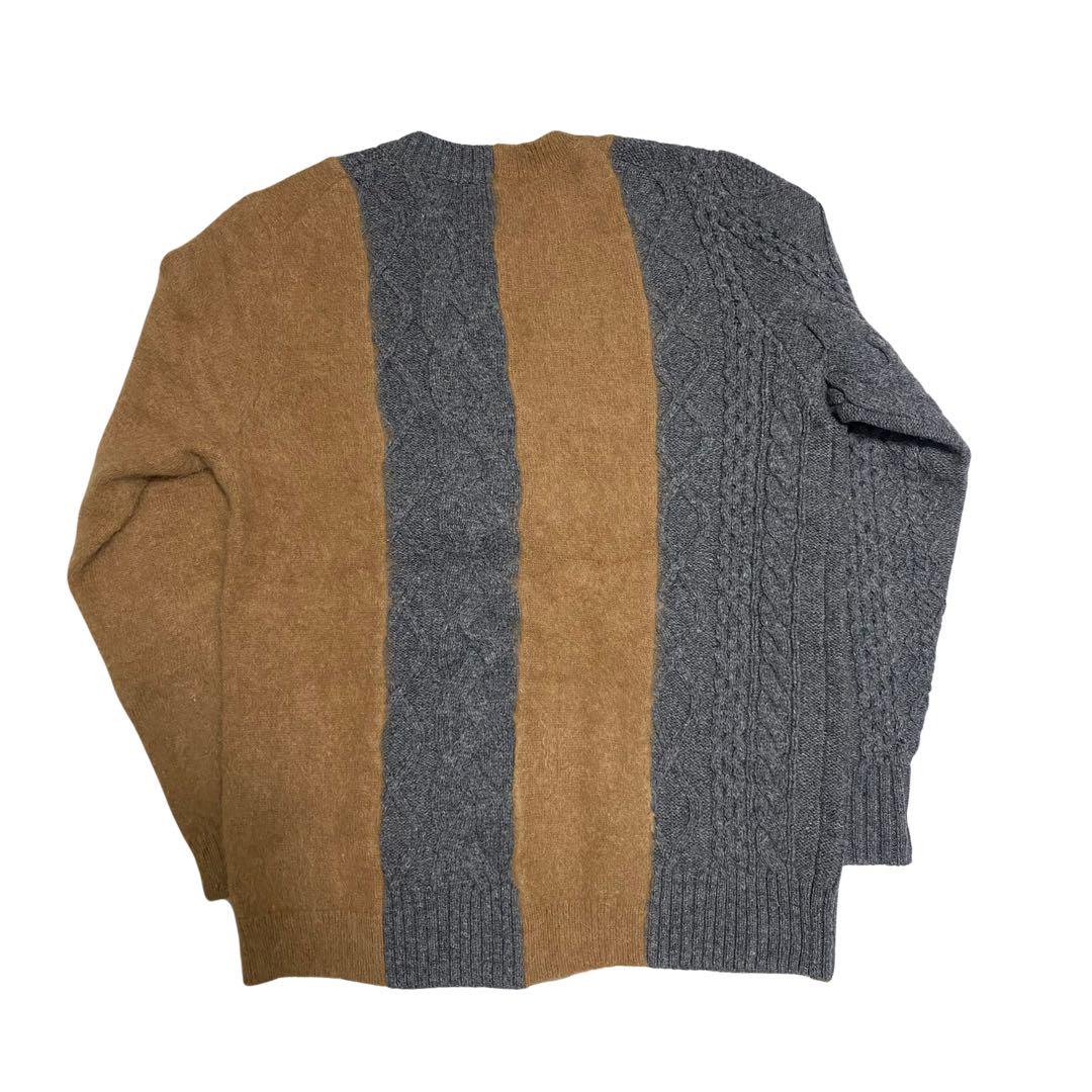 14aw sacai サカイ　ドッキングニット　メンズ1 アンゴラ