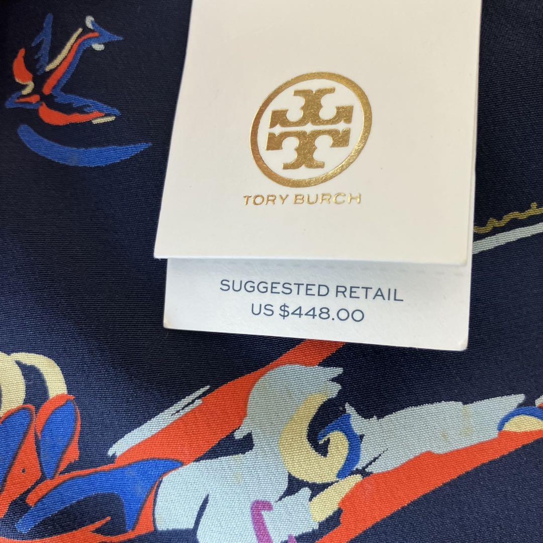 新品未使用 トリーバーチ Tory Burch 半袖 ワンピース シルク M