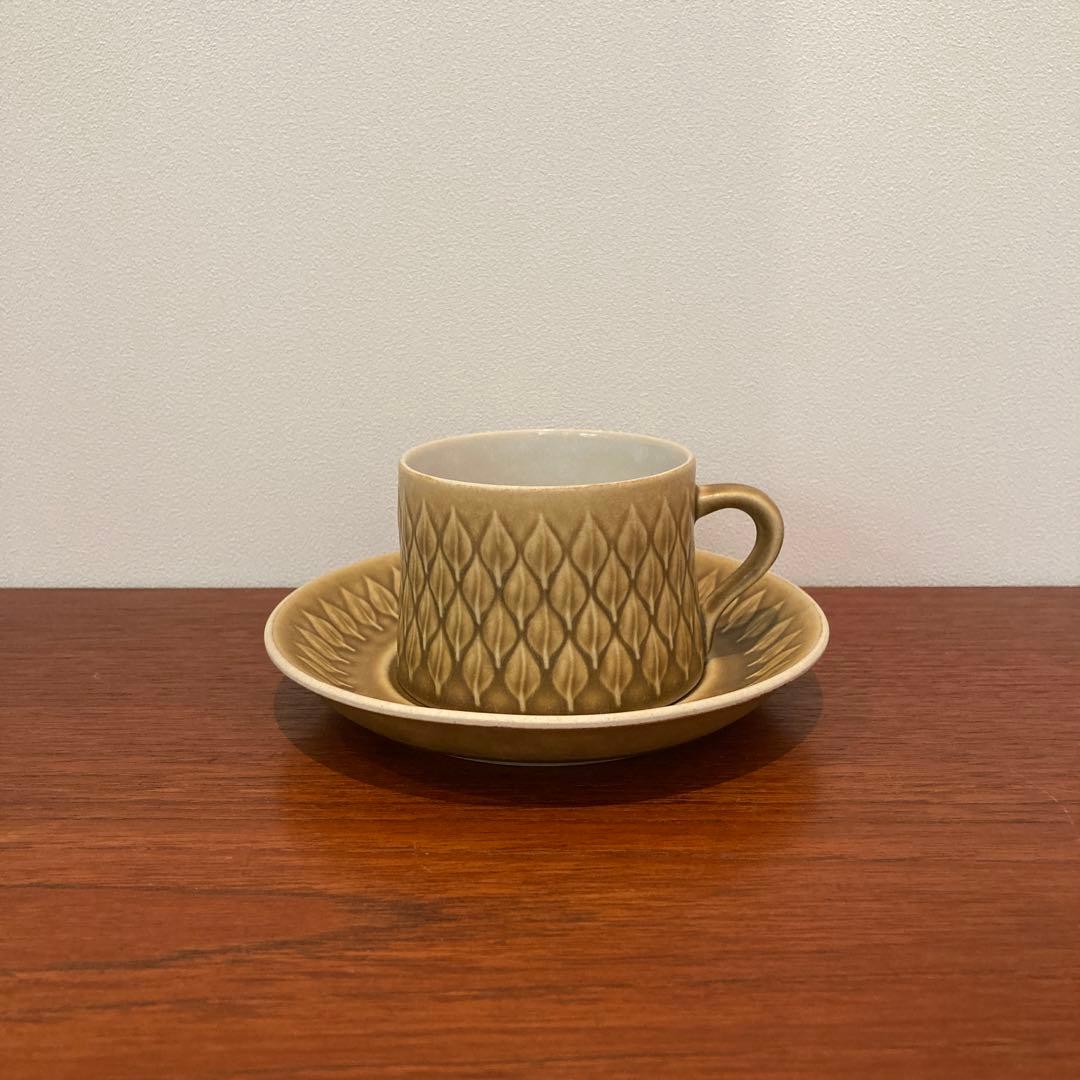 オリジナル 北欧ヴィンテージ クイストゴー レリーフ ティーカップ