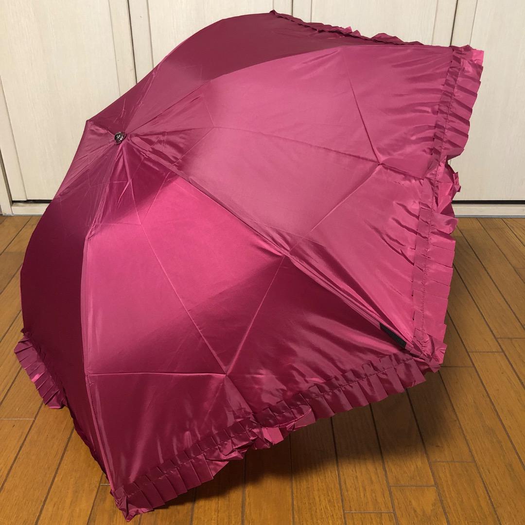 アナスイ・折傘 折り畳み傘 雨傘（フリル・ボルドー