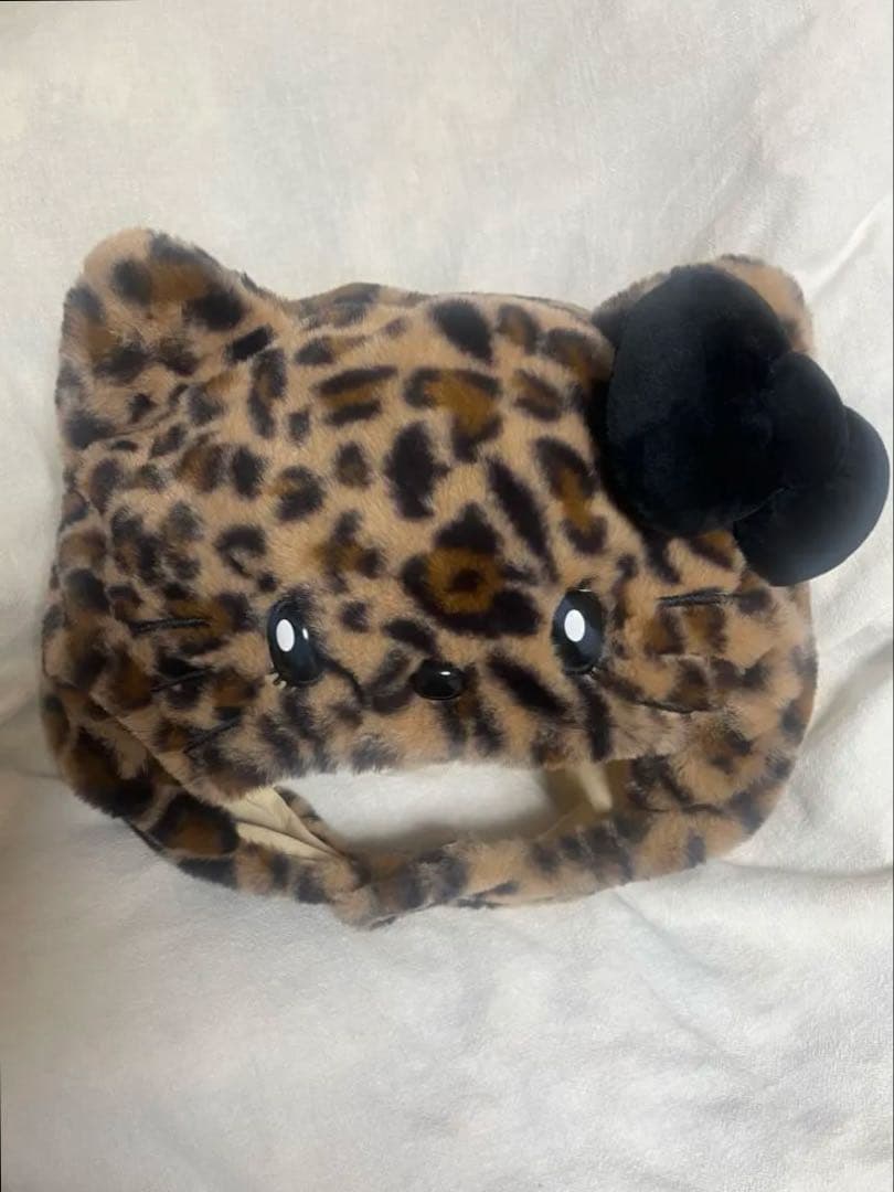 ヒョウ柄 ファンキャップ