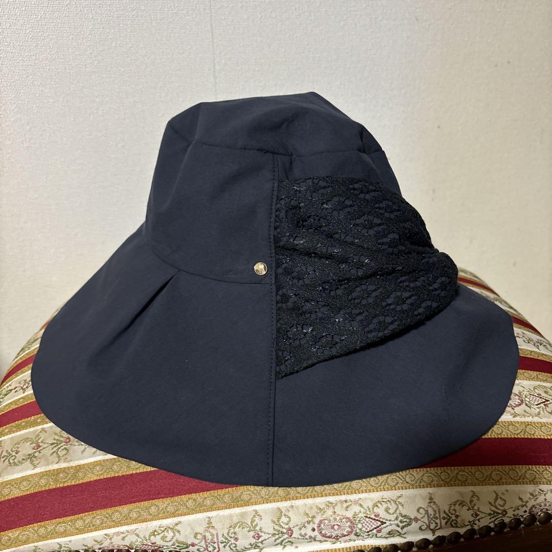 LANVIN en Bleu ランバンオンブルー サマーハット リボン ネイビー