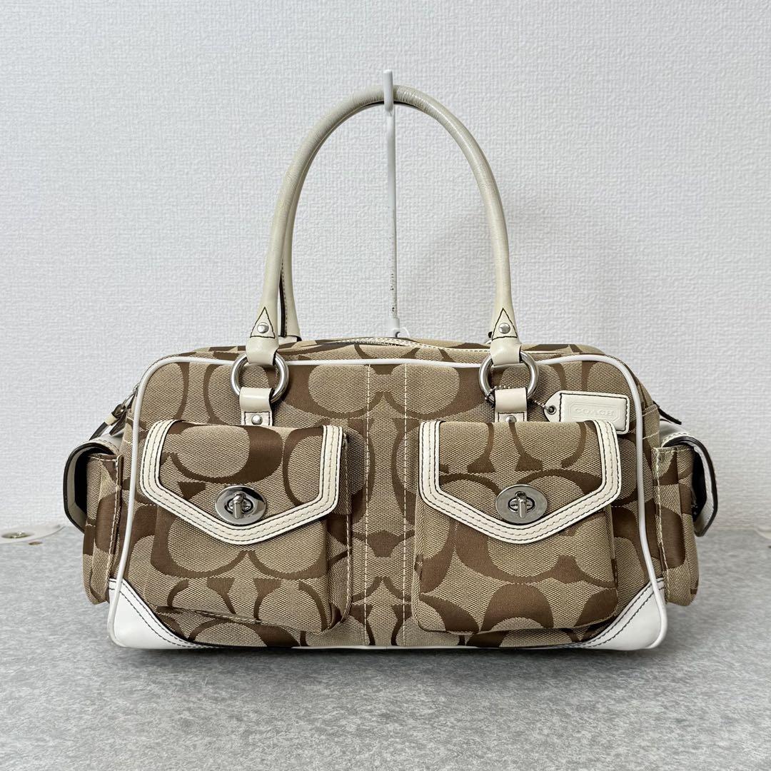Vintage Coach Gallery Pocket Satchel Bag