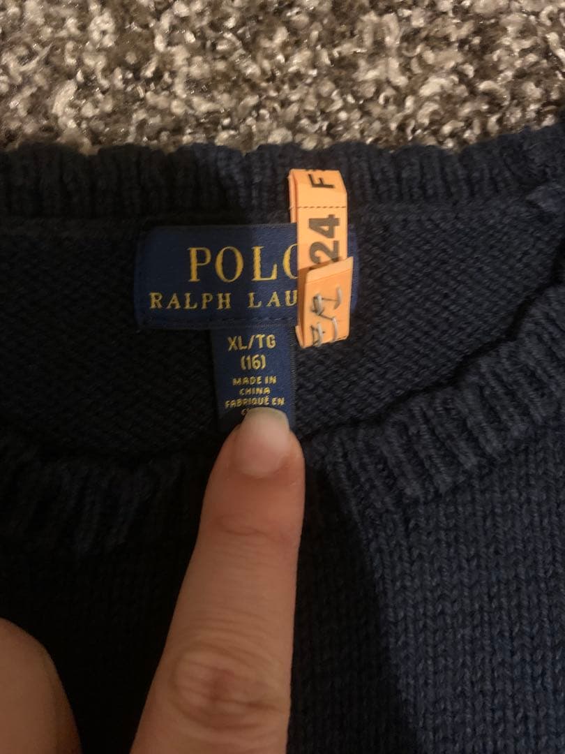 【未使用に近い】ポロラルフローレン ポロベア ニット セーター キッズXL 【未使用に近い】ポロラルフローレン ポロベア ニット セーター キッズXL