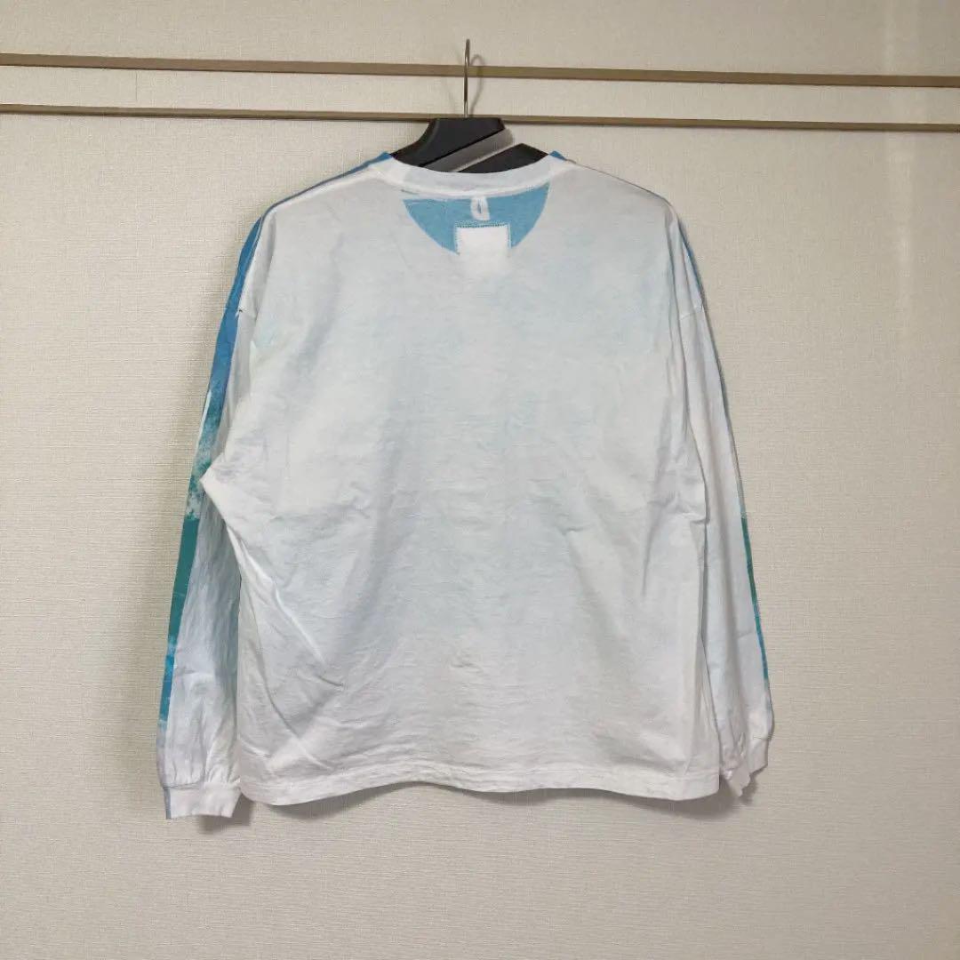 美品 長袖カットソー プリント ブルー mJ2og-m12715617024 doublet ダブレット 19ss HOT国産