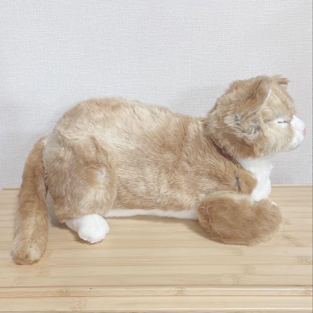 人気 ぬいぐるみ リアル 猫 cuddly カドリー ひねもす ブラウン 茶色 ぬいぐるみ