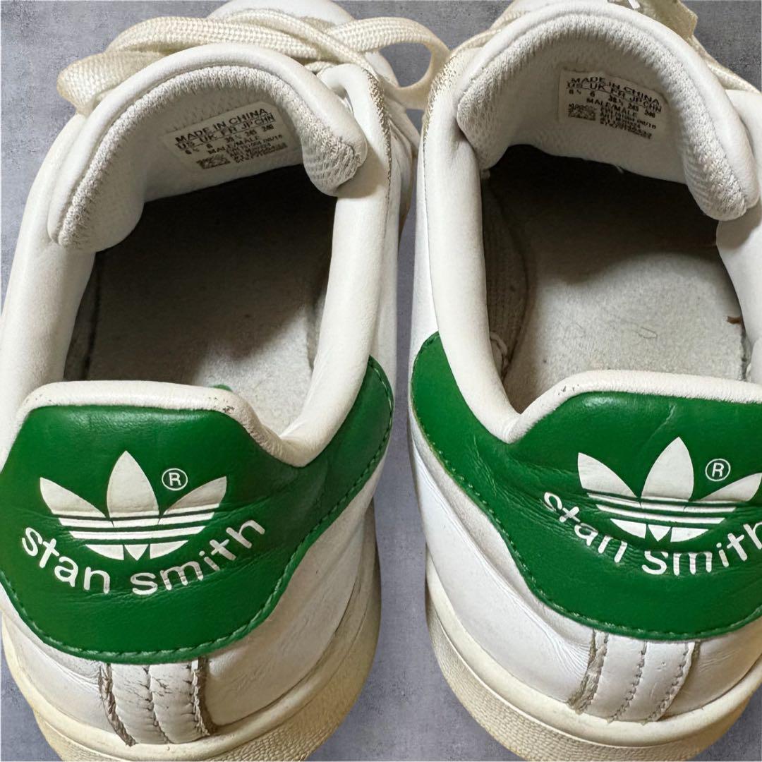 K46】adidasアディダススニーカースタンスミスSTAN SMITH白×緑