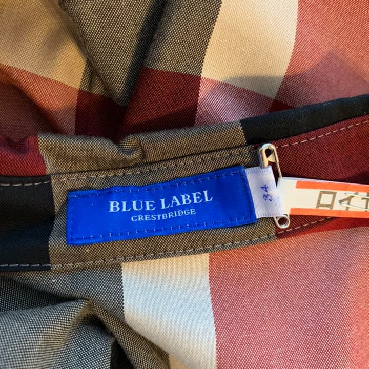 バーバリークリストブリッジ チェックワンピースXS SS BURBERRY BLUE LABEL DECORATOM_COM_BR