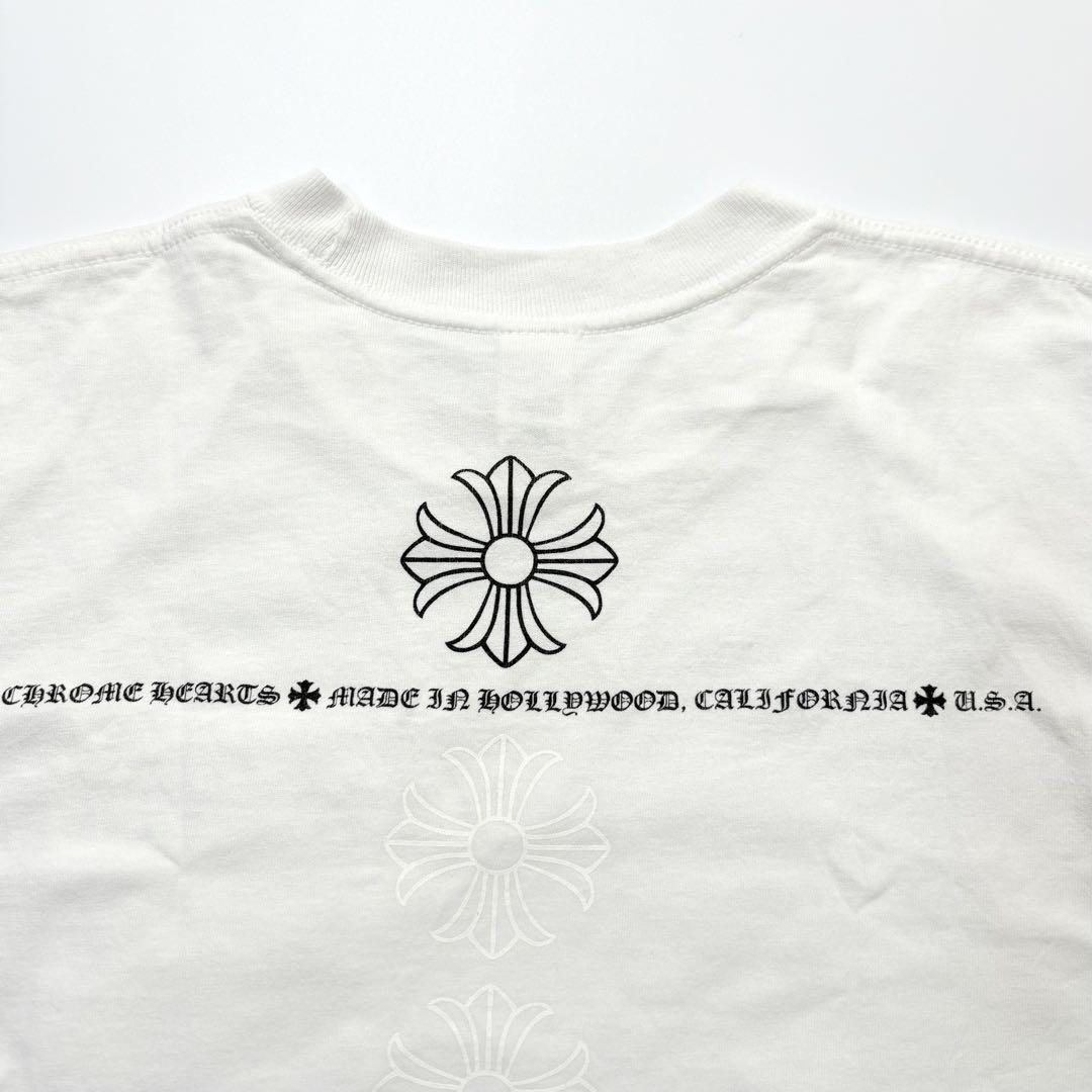 CHROME HEARTS Tシャツ 半袖 バックロゴ CHプラス ホワイト S