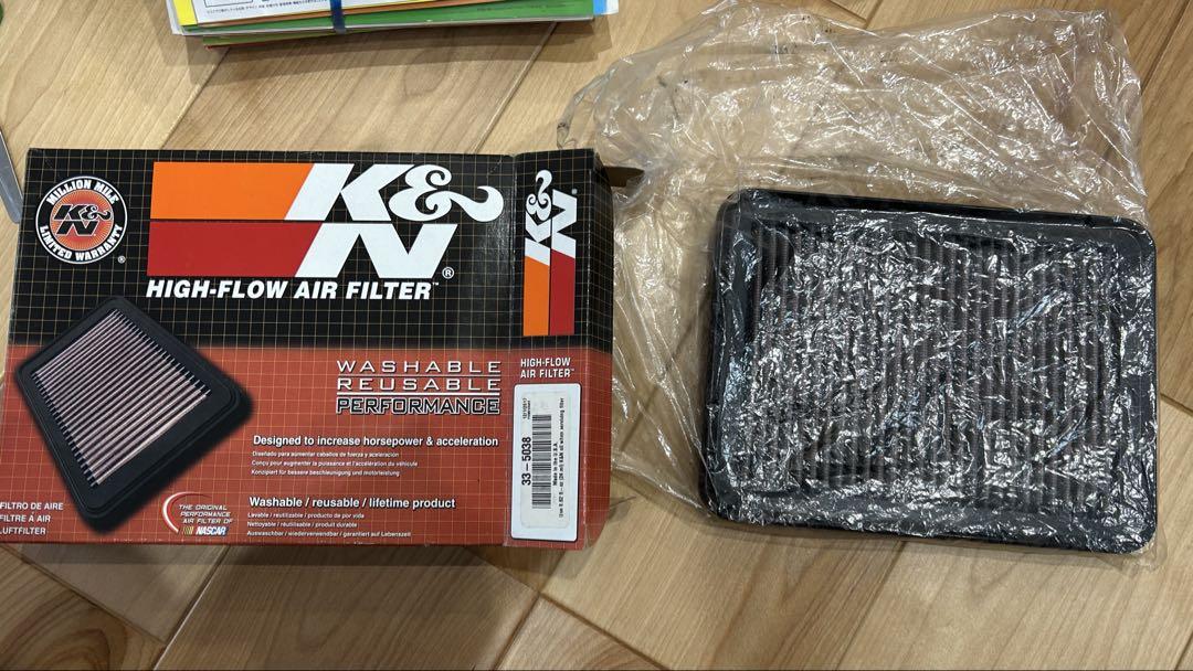 K&N エアフィルター マツダ 用 33-5038 + メンテナンスキット